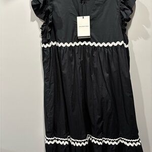 Who What Wear Black and White Mini Dress